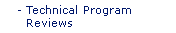 Technical Program Reviews