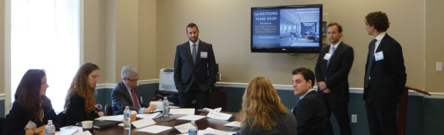 Image of team presenting their proposals