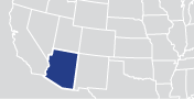 An image of a map of the United States with the state for this page highlighted.
