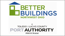 The logo for Better Buildings Northwest Ohio, Toleco Lucas County Port Authority Program.
