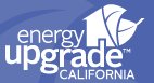 A graphic that contains the words 'Energy Upgrade California.'