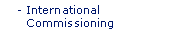 International Commissioning Projects