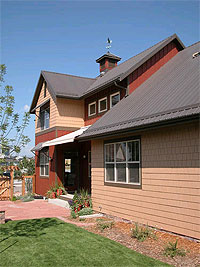 Photo showing the outside of a two-story home.