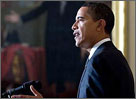 Photo of President Obama at a press conference
