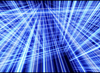 graphic of many intersecting white lines on a blue background