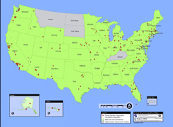 U.S. map showing states with Consortium members highlighted in green.