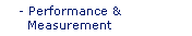 Performance and Measurement