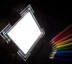 Photo of an OLED panel.