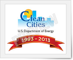 Clean Cities Anniversary logo