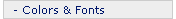 Colors and Fonts