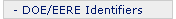 DOE/EERE Identifiers