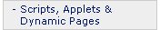 Scripts, Applets, and Dynamic Pages