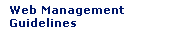 Web Management Guidelines
