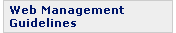 Web Management Guidelines