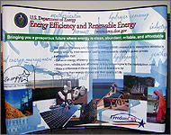 Photo of an assembled exhibit.