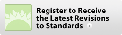 Register to receive the latest Revisions to Standards.