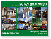 Screenshot of the green, large image template.