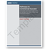 Illustration of the blue report cover template