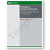 Illustration of the green report cover template