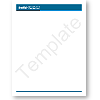 Illustration of the blue Word template
