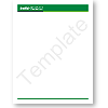 Illustration of the green Word template