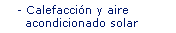 Calefaccion y aire acondicionado solar