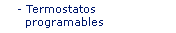 Termostatos programables