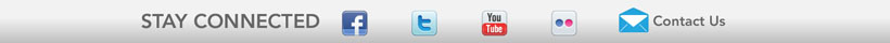 Stay Connected - Facebook, Twitter, YouTube, Flickr, Get Email Updates