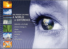 Earth Day 2003 poster: One Person Can Make a World of Difference