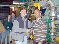 Photo of Paul Kaden, Project Manager, Toro Energy, Inc. and Barry Green, Energy Manager, NASA Goddard Space Flight Center.