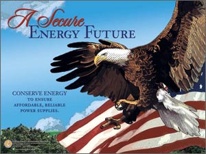 Energy Awareness Month Poster: Conserve Energy to Ensure Affordable, Reliable Power Supplies