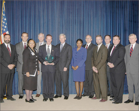 Members of the U.S. Department of Commerce team