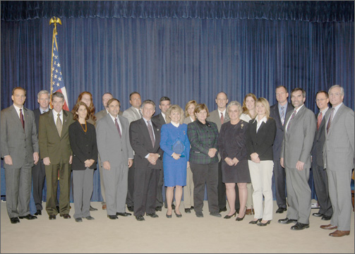 Members of the U.S. Department of Commerce team