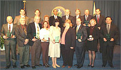 Photo of 2003 award winners.