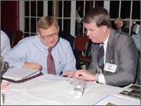 Photo of a FEMP representative helping an agency plan a successful DER project