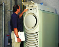 Photo of the Capstone MicroTurbine (TM) system