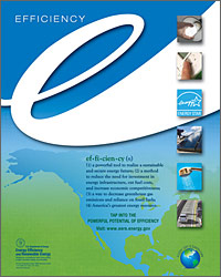 Earth Day Poster: Efficiency - Tap into the Potential of America's Greatest Energy Resource