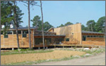 Photo of Herbert H. Bateman Education and Administration Center at the Chincoteague National Wildlife Refuge, VA.