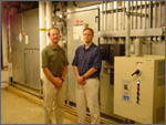 Photo of the direct digital control system at the Naval Surface Warfare Center in Dahlgren, VA.