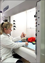 Photo of prototype high performance berkeley hood.