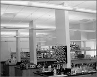Photo of lighting in a laboratory.