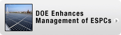 DOE Enhances Management of ESPCs