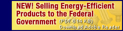 New! Selling Energy-Efficient Products to the Federal Government