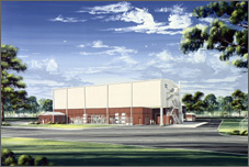 Artist rendering of the TVA energy storage facility