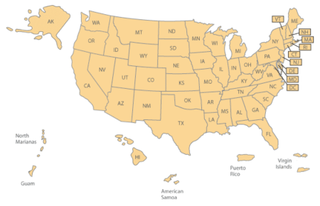 Map of United States