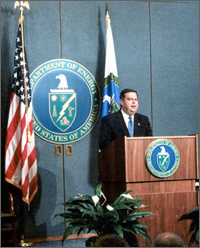 Photo of Secretary of Energy Spencer Abraham