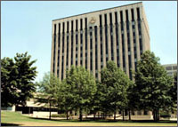 A photo of the Department of Transportation's Volpe Center.