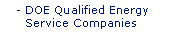 DOE Qualified Energy Service Companies