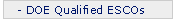 DOE Qualified ESCOs