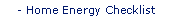 Home Energy Checklist
